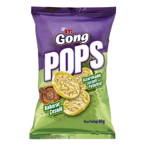 Eti Gong Pops Baharat Çeşnili 80Gr