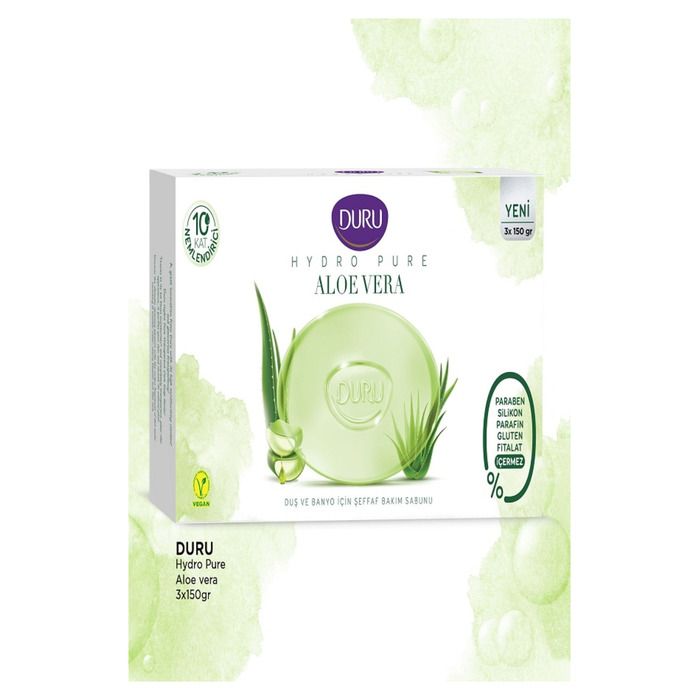 Duru Hydro Pure Duş Ve Banyo Sabunu (270Gr) 2X135Gr Aloe Vera