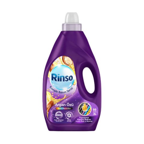 Rinso Sıvı Deterjan 3Lt Komple Bakım Argan