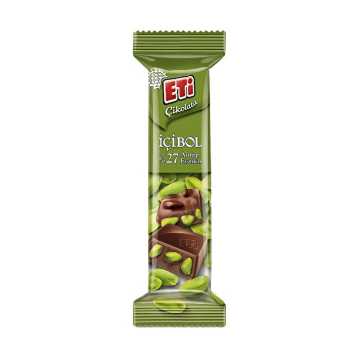 Eti Çikolata İçibol 30Gr %27 Antep Fıstıklı