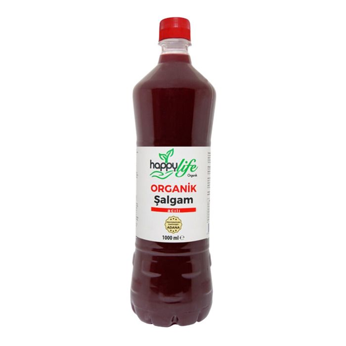 Happy Life Organik Şalgam Suyu 1Lt Acı