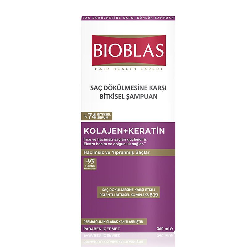 Bıoblas Şamp.360Ml Collagen Keratin