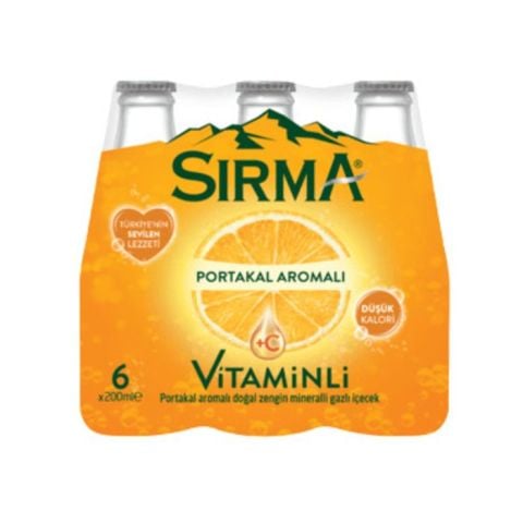 Sırma Soda +C Plus 6X200Ml Portakallı