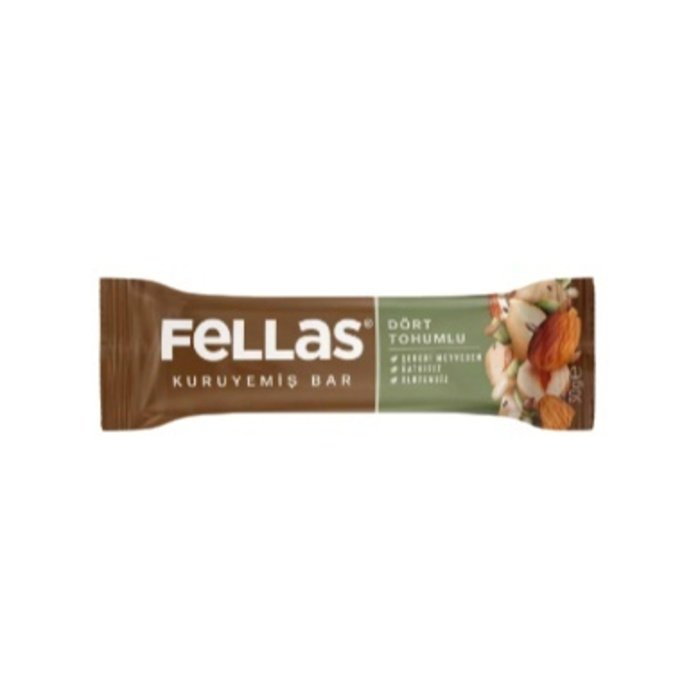 Fellas 4 Tohumlu Kuruyemişli Bar 30 Gr