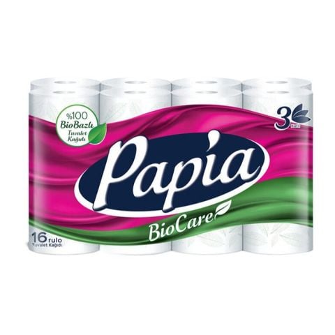 Papia Tuvalet Kağıdı 16'Lı (3 Katlı) Bio Care