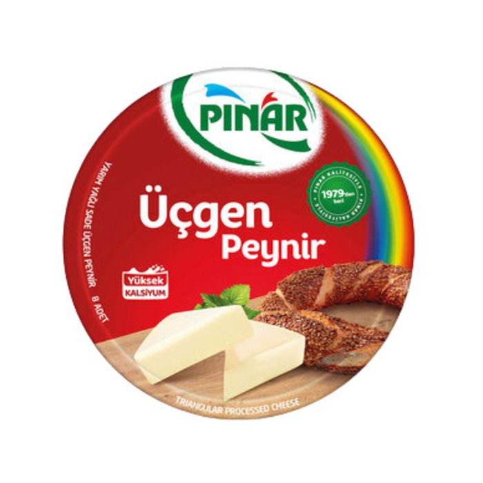 Pınar Üçgen Peynir 8X12,5Gr (100Gr) Yarım Yağlı