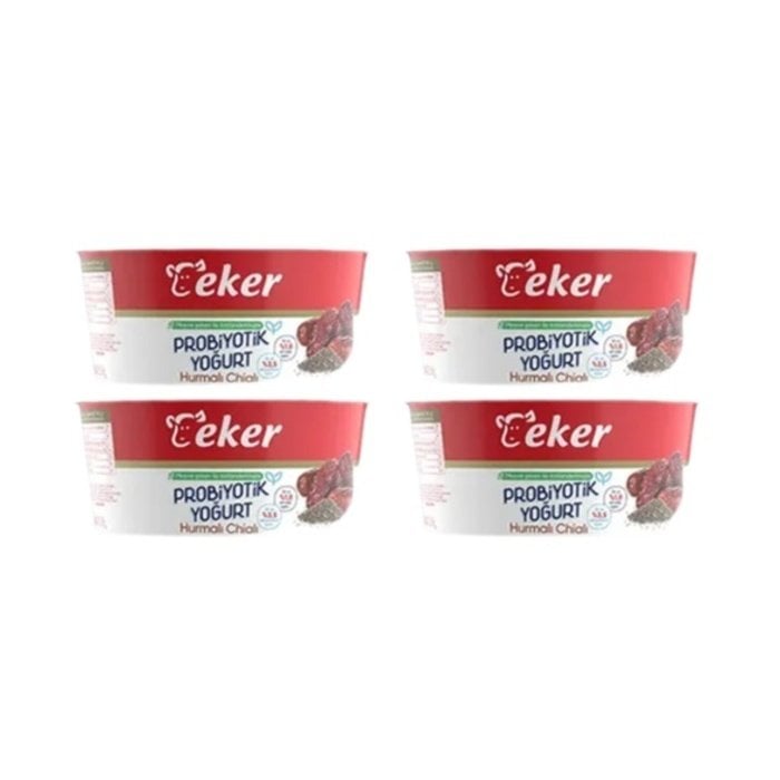 Eker Probiyotik Yoğurt 4X100Gr Hurma&Chıa