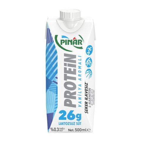 Pınar Protein Laktozsuz Süt 500Ml Vanilya