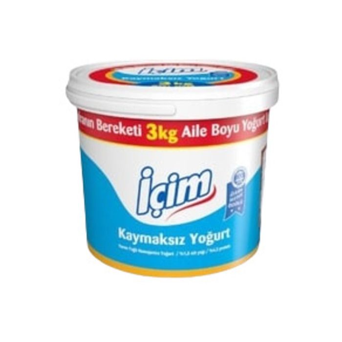 İçim Yoğurt 3000Gr Kaymaksız (Kova)