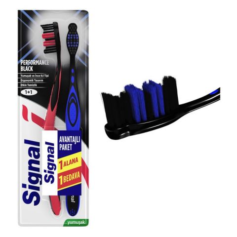 Signal Diş Fırçası 1+1 Performance Black
