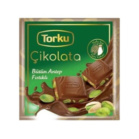 Torku Çikolata Zarf 65Gr Antep Fıstıklı Sütlü