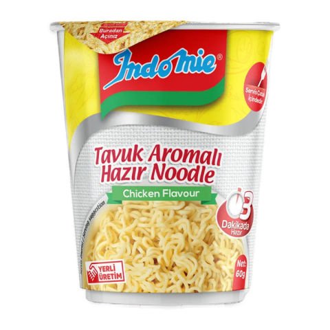 Indomie Hazır Noodle 60G Bardak Tavuk Çeşnili