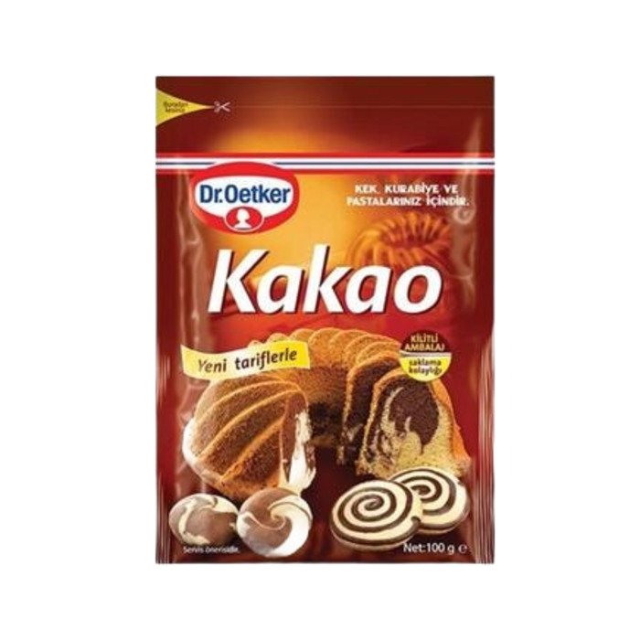 Dr.Oetker Kakao 100G Kilitli Ambalaj