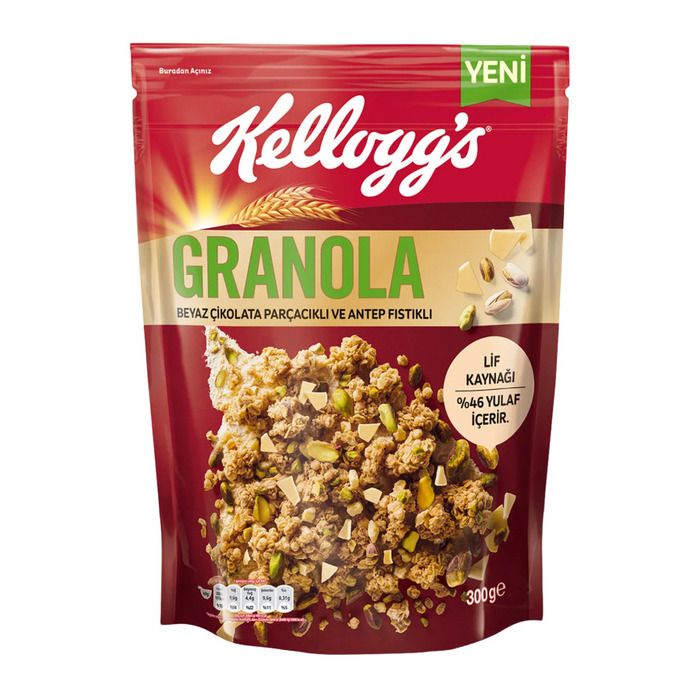 Kellogg'S Granola 300Gr Beyaz Çik.Parç.Ve Antep