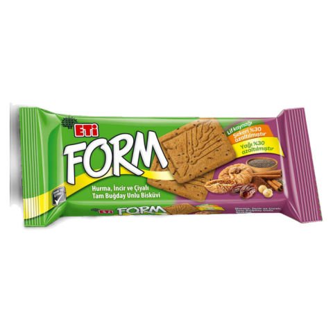 Eti Form Kepekli Bisküvi 50Gr Hurma ,İncir ve Çiyalı