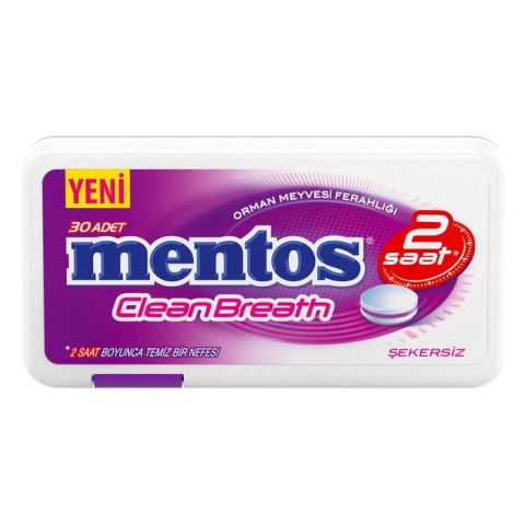 Mentos 2H Cleanbteath 21Gr Orman Meyveli