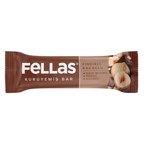 Fellas Fındıklı Kakaolu  Kuruyemişli Bar 30 Gr
