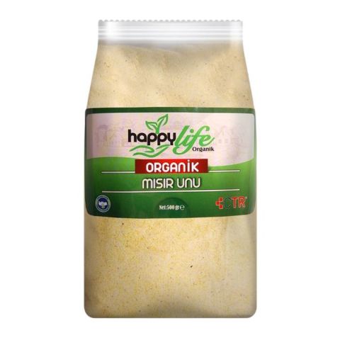 Happy Life Organik Mısır Unu 500Gr