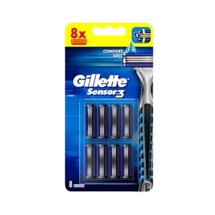 Gillette Blue 3 Plus Comfort Yedek Bıçak 8'li Sensor3+