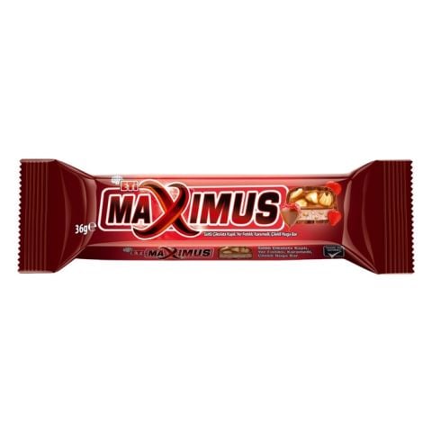 Eti Maxımus 36Gr Çilekli Yer Fıstıklı Karamelli Nuga Bar