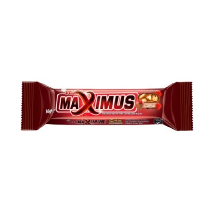 Eti Maxımus 36Gr Çilekli Yer Fıstıklı Karamelli Nuga Bar