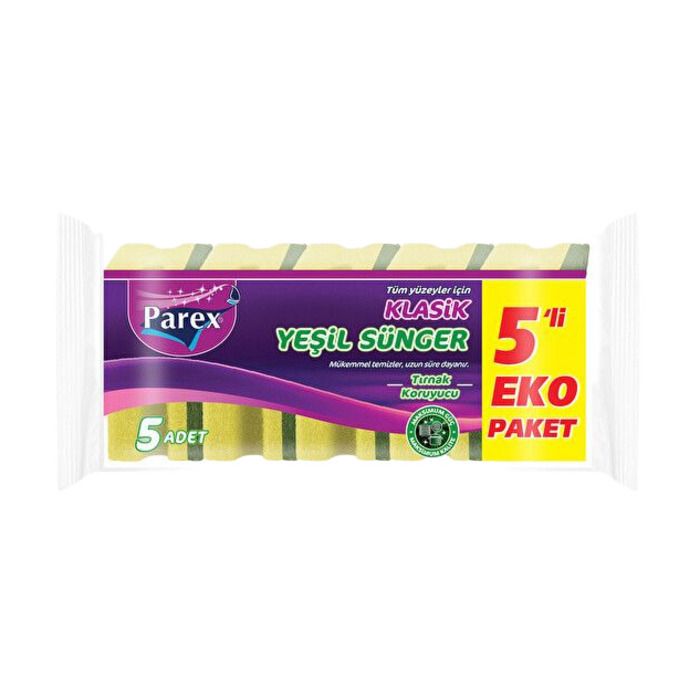 Parex Sünger Klasik 5'Li Oluklu
