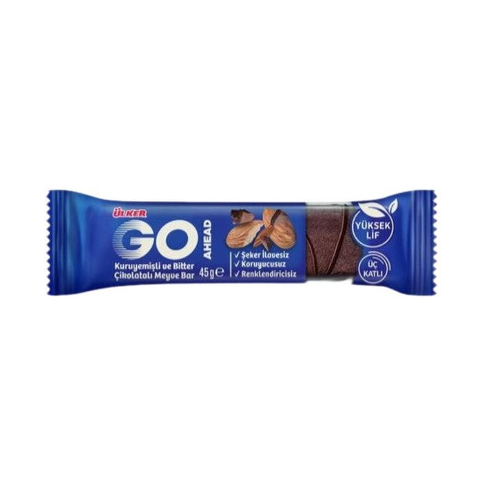 Ülker Go Bar Ahead 3 Katlı Lez. kuruyem.Bitter.Çik. 45Gr