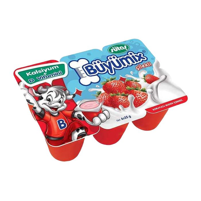 Sütaş Büyümix 6X40Gr Çilekli