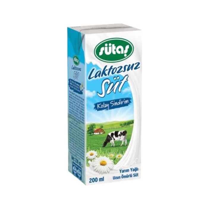 Sütaş Süt 200Ml Laktozsuz