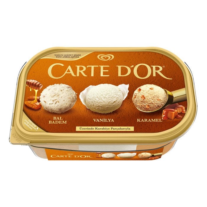 Algida Carte D'Or Classıc 850Ml Bal Badem Karamel