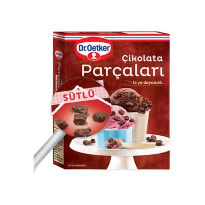 Dr.Oetker Çikolata Parçaları 70Gr Sütlü