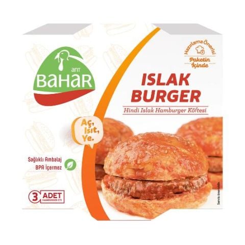 Bahar Hindi Islak Hamburger 200Gr