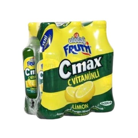 Uludağ Frutti Soda C Max 6X200Ml  Limon