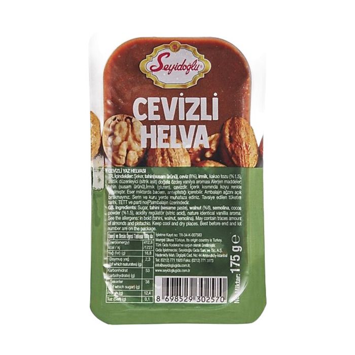 Seyidoğlu Paket Helva 175Gr Cevizli