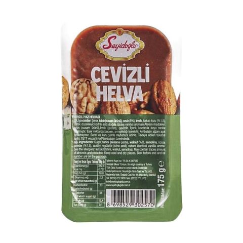 Seyidoğlu Paket Helva 175Gr Cevizli