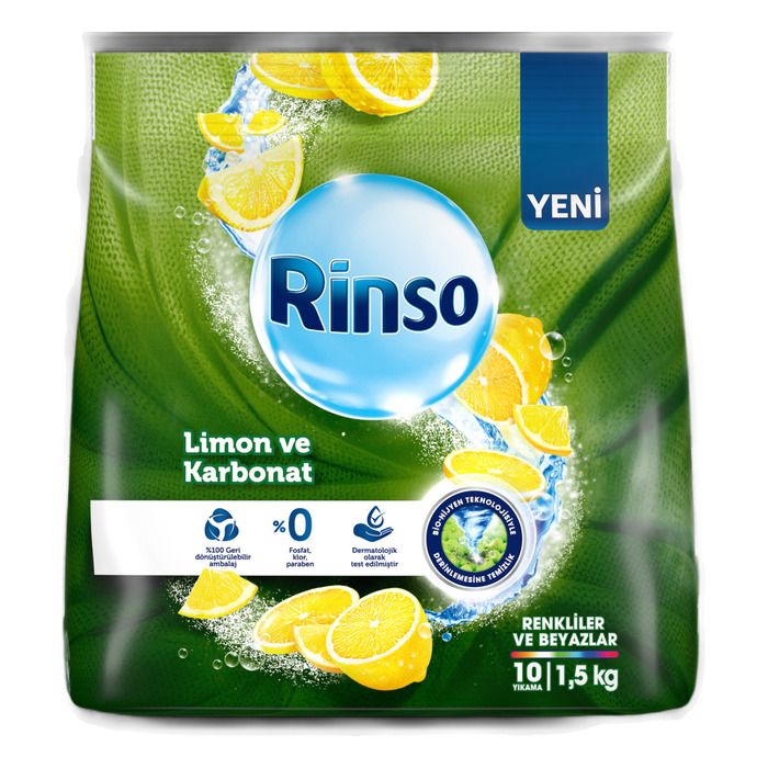 Rinso Matik 1,5Kg Limon Karbonat