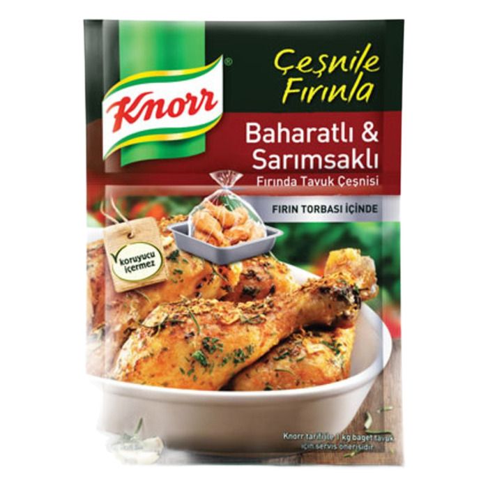 Knorr Çeşnili Fırında 34Gr Baharat Sarımsak