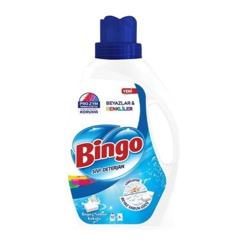 Bingo Sıvı Deterjan 2600Ml Renkli Beyaz Beyaz Sabun