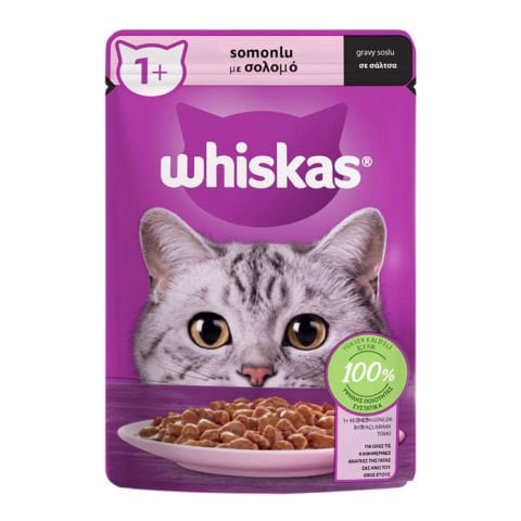 Whiskas Pounch 85Gr Somonlu