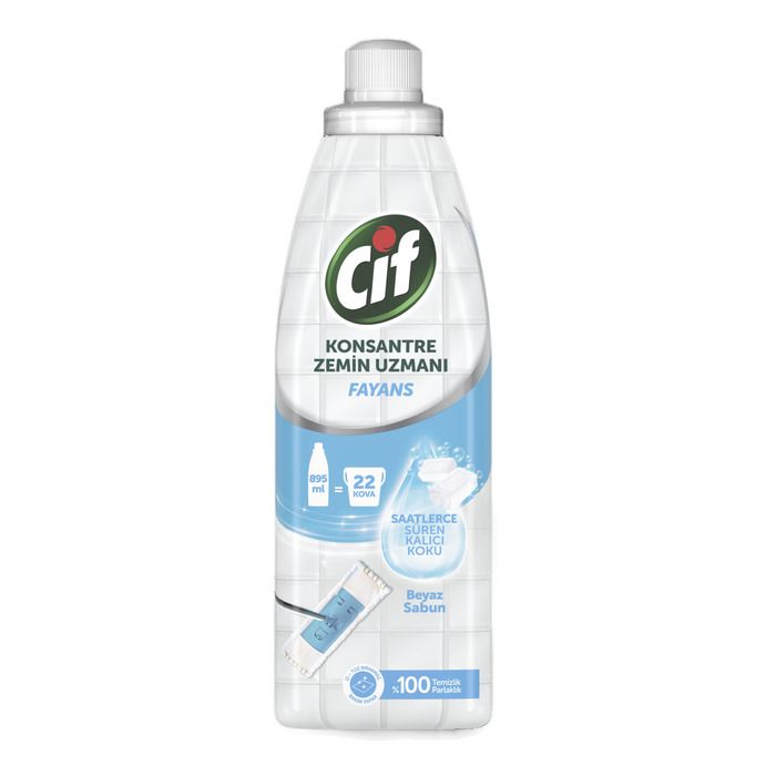 Cif Konsantre Zemin Uzmanı Fayans 895Ml Beyaz Sabun