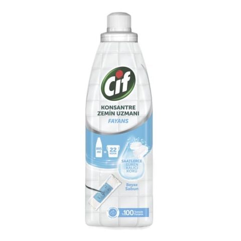 Cif Konsantre Zemin Uzmanı Fayans 895Ml Beyaz Sabun