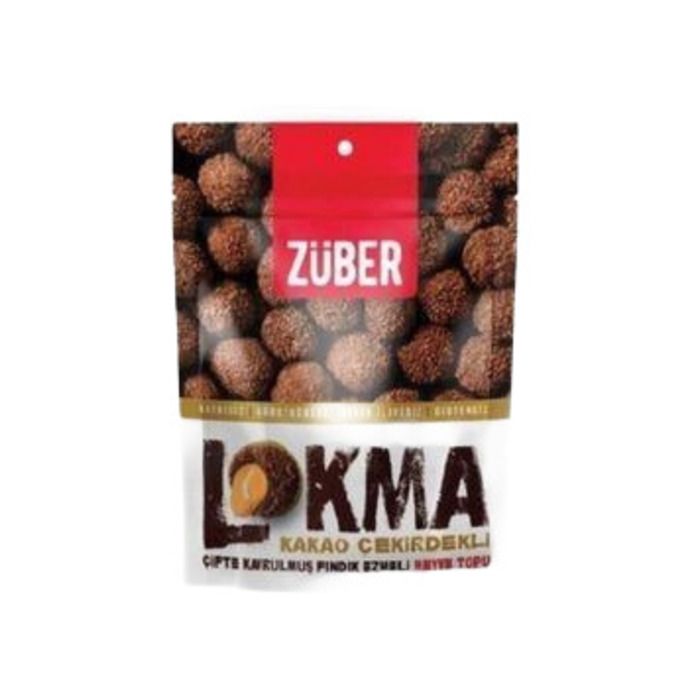 Züber Lokma Kakao Çekirdekli Fındık Ezmeli Meyve Topu 96 Gr