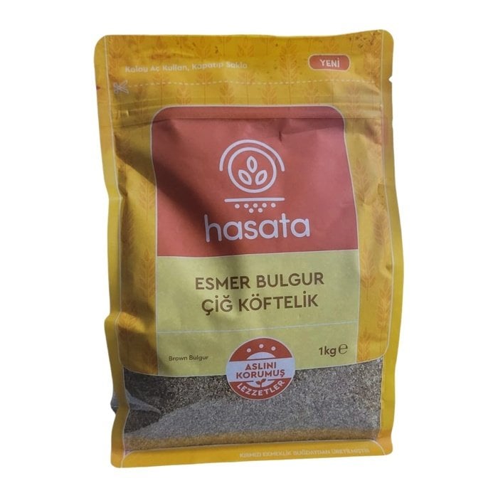 Hasata Bakliyat 1Kg Esmer Çiğ Köftelik Bulgur