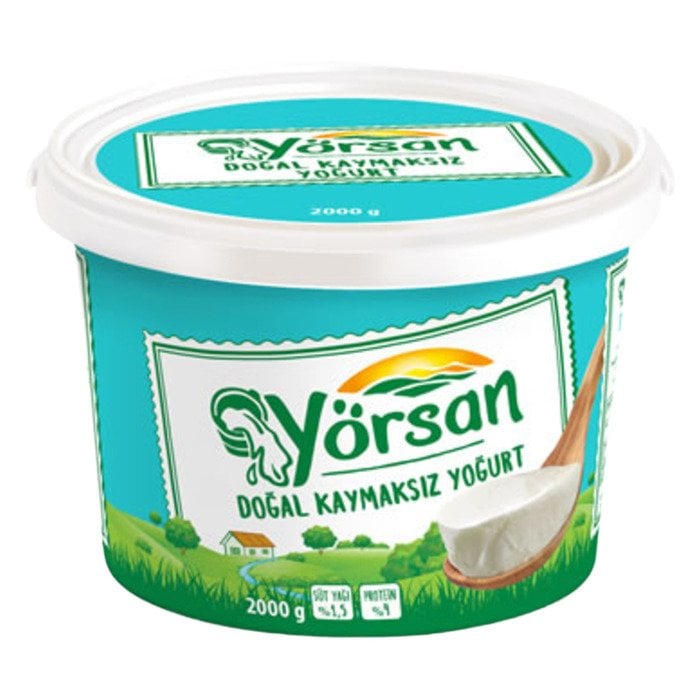 Yörsan Kaymazksız Doğal Yoğurt  2000G
