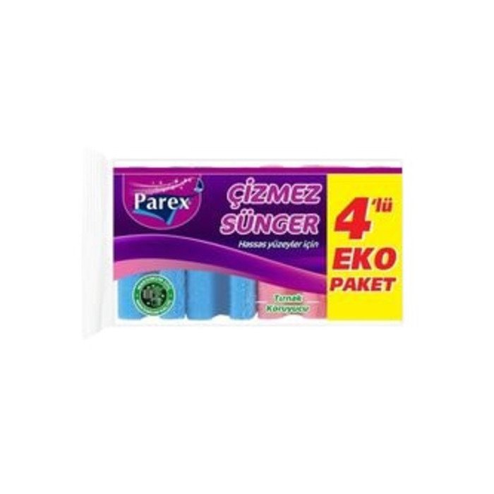 Parex Çizmez Sünger Oluklu 4'Lü