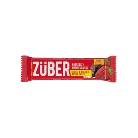 Züber Çilekli Çikolata Bar 40 Gr
