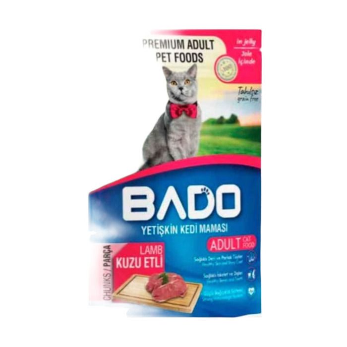 Bado Yaş Kedi Maması 85Gr Kuzu Etli