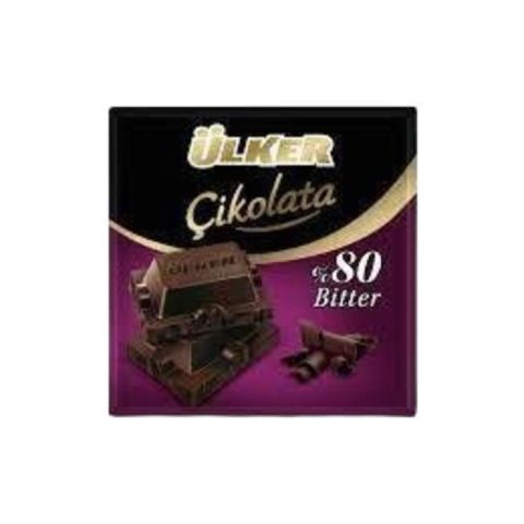 Ülker Kare Çikolata 60Gr Bitter %80