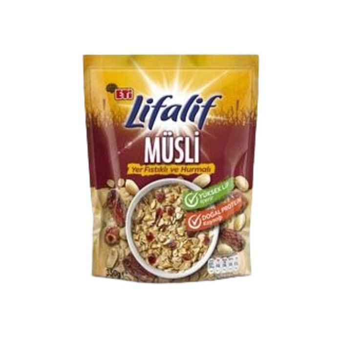 Eti Lifalif Müsli 350Gr Yer Fıstıklı Ve Hurmalı