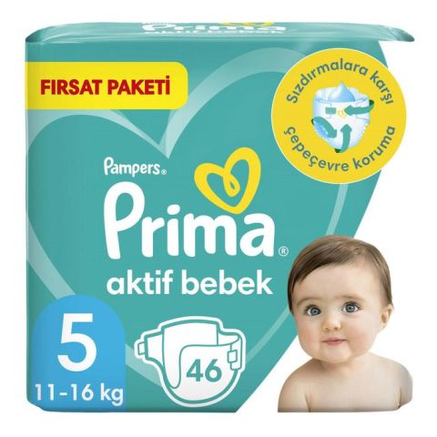 Prima Aktif Bebek Fırsat Paketi 5 Beden 46'Lı Junior